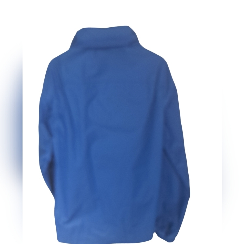 Mens FAR WEST blue windbreaker jacket zip mesh lined tuck away hood nylon SMALL - Picture 5 of 11